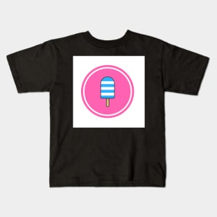 Hot Pink Popsicle Time Kids T-Shirt